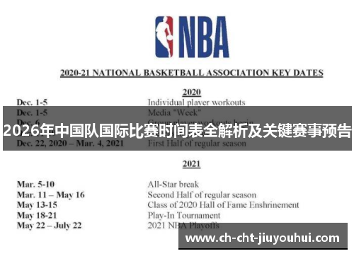 2026年中国队国际比赛时间表全解析及关键赛事预告 2026年中国队国际比赛时间表全解析及关键赛事预告